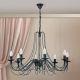 Candelabre, Lustre - Candelabru design rustic cu 8 brate Vela, antik