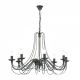 Candelabre, Lustre - Candelabru design rustic cu 8 brate Vela, antik