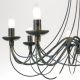 Candelabre, Lustre - Candelabru design rustic cu 8 brate Vela, antik