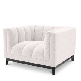 Fotolii - Fotoliu design elegant LUX Ditmar, boucle crem