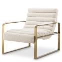 Fotoliu elegant design LUX Olsen, boucle crem