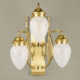 Aplice, corpuri de iluminat pentru pereti - Aplica eleganta design LUX Budapest, bronz