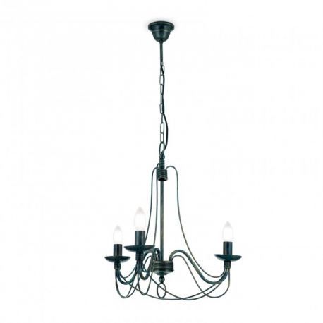 Candelabre, Lustre - Candelabru design rustic cu 3 brate Vela