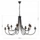 Candelabre, Lustre - Candelabru design rustic cu 12 brate Giovanni