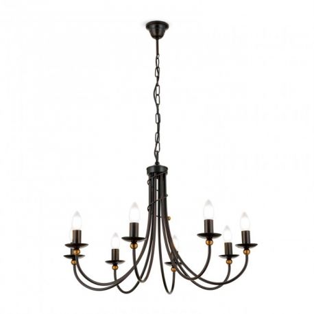 Candelabre, Lustre - Candelabru design rustic cu 8 brate Giovanni