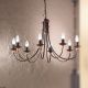 Candelabre, Lustre - Candelabru design rustic cu 8 brate Giovanni