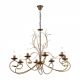 Candelabre, Lustre - Candelabru design rustic cu 8 brate Luca