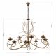 Candelabre, Lustre - Candelabru design rustic cu 8 brate Luca