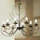 Candelabre, Lustre - Candelabru design rustic cu 8 brate Luca