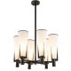 Candelabre, Lustre - Lustra dimabila suspendata design elegant LUX Dino, bronz