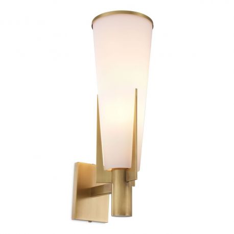 Aplice, corpuri de iluminat pentru pereti - Aplica de perete design elegant LUX Dino, alama antica