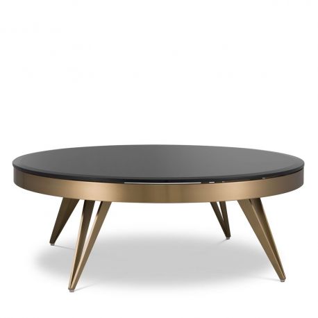 Masute Living - Masuta de cafea design LUX Rocco, alama
