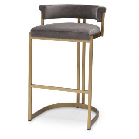 Scaune Bar - Scaun bar design LUX, Counter Stool Dante, gri