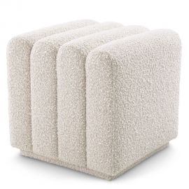 Banchete-Tabureti - Taburete design LUX Bente, boucle crem