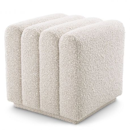 Banchete-Tabureti - Taburete design LUX Bente, boucle crem