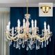 Iluminat interior - Candelabru stil clasic cu 15 brate Marie Claire auriu