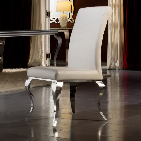 Scaune - Scaun modern alb, Barroque