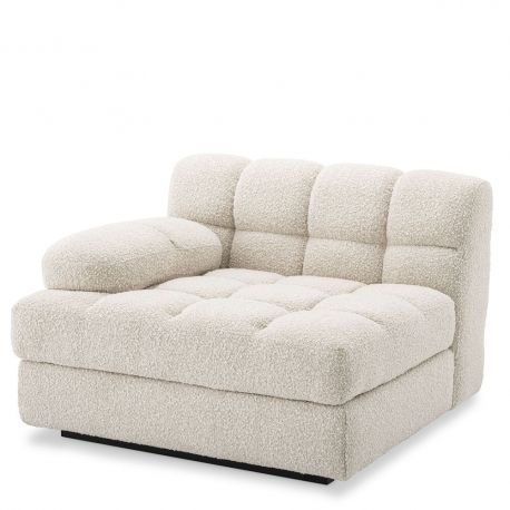 Canapele - Canapea, Modul stanga design elegant LUX Dean left, boucle crem
