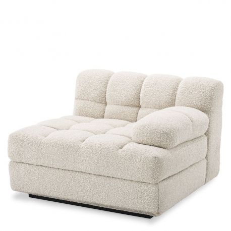 Canapele - Canapea, Modul dreapta design elegant LUX Dean right, boucle crem