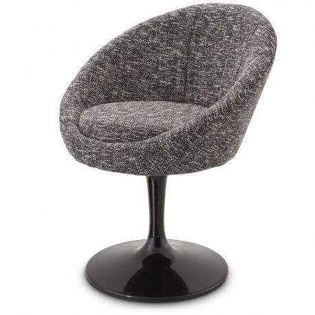 Scaune - Scaun pivotant design elegant LUX O'Neill, cambon negru