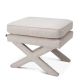 Taburete Cordoba, boucle crem