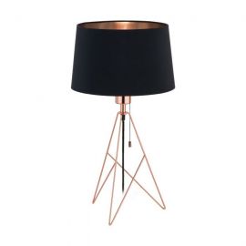 Lampadare - Lampa de masa eleganta design modern CAMPORALE cupru/ negru