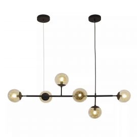 Candelabre, Lustre - Lustra moderna cu 6 surse de lumina HELIOS 6 BK