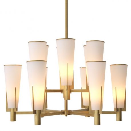 Candelabre, Lustre - Lustra dimabila suspendata design elegant LUX Dino Double, alama antica