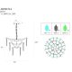 Candelabre, Lustre - Lustra moderna design deosebit ARWENA, diametru 50cm