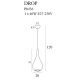 Pendule, Lustre suspendate - Pendul stil modern DROP auriu mat