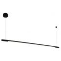 Lustra LED dimabila liniara, suspendata Organic 150cm, negru