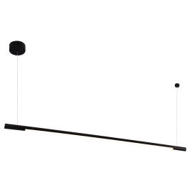 Pendule, Lustre suspendate - Lustra LED dimabila liniara, suspendata Organic 150cm, negru