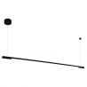 Lustra LED dimabila liniara, suspendata Organic 150cm, negru