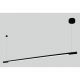 Pendule, Lustre suspendate - Lustra LED dimabila liniara, suspendata Organic 150cm, negru