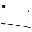 Lustra LED dimabila liniara, suspendata Organic 100cm, negru