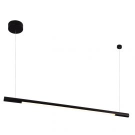 Pendule, Lustre suspendate - Lustra LED dimabila liniara, suspendata Organic 100cm, negru