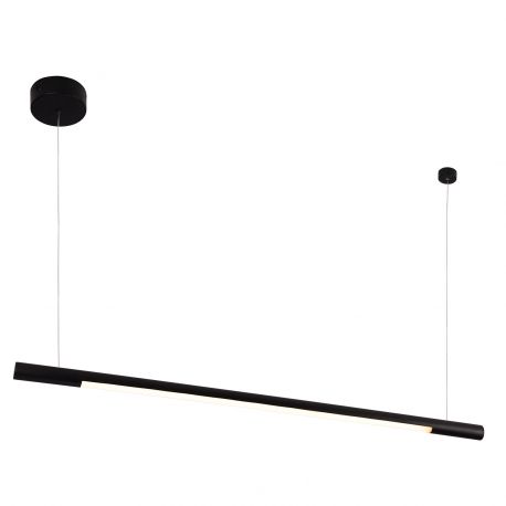Pendule, Lustre suspendate - Lustra LED dimabila liniara, suspendata Organic 100cm, negru