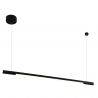 Lustra LED dimabila liniara, suspendata Organic 100cm, negru