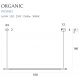 Pendule, Lustre suspendate - Lustra LED dimabila liniara, suspendata Organic 100cm, negru