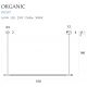Pendule, Lustre suspendate - Lustra LED dimabila liniara, suspendata Organic 100cm, alb