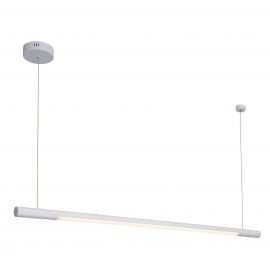 Lustra LED dimabila liniara, suspendata Organic 100cm, alb
