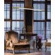 Pendule, Lustre suspendate - Lustra LED dimabila liniara, suspendata Organic 100cm, auriu