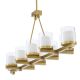 Pendule, Lustre suspendate - Lustra suspendata cu telecomanda design LUX Donovan, alama antica