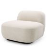 Fotoliu design modern LUX Bjorn, boucle crem