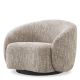 Fotolii - Fotoliu pivotant design elegant LUX Amore, bej mademoiselle