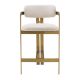 Scaune - Scaun bar design LUX Donato Counter Stool, boucle crem