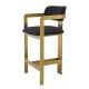 Scaune - Scaun bar design LUX Donato Counter Stool, boucle negru