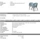 Seturi scaune, HoReCa - Set de 2 scaune design LUX Chloe, albastru
