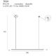 Pendule, Lustre suspendate - Lustra LED dimabila design modern TRIO 1 auriu