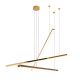 Lustra LED dimabila design modern TRIO 3 auriu